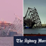 US bridge collapses after being rammed by container ship