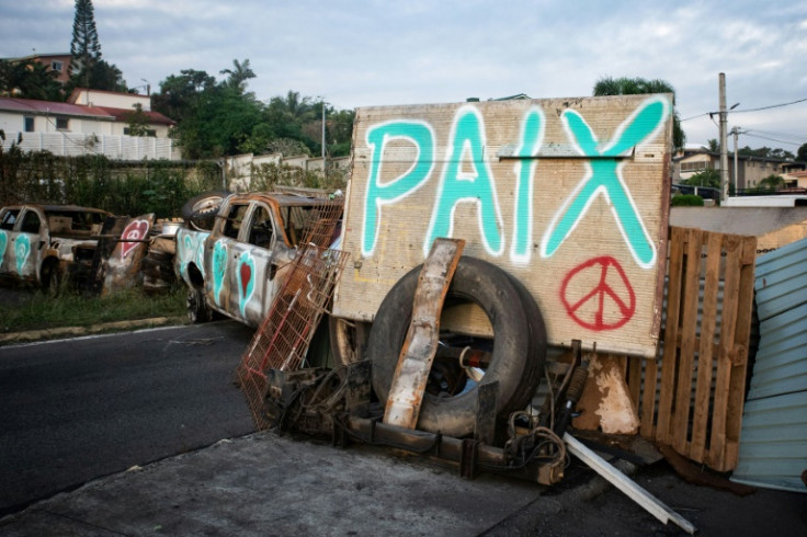 Blockades remain in place on many roads around the capital Noumea