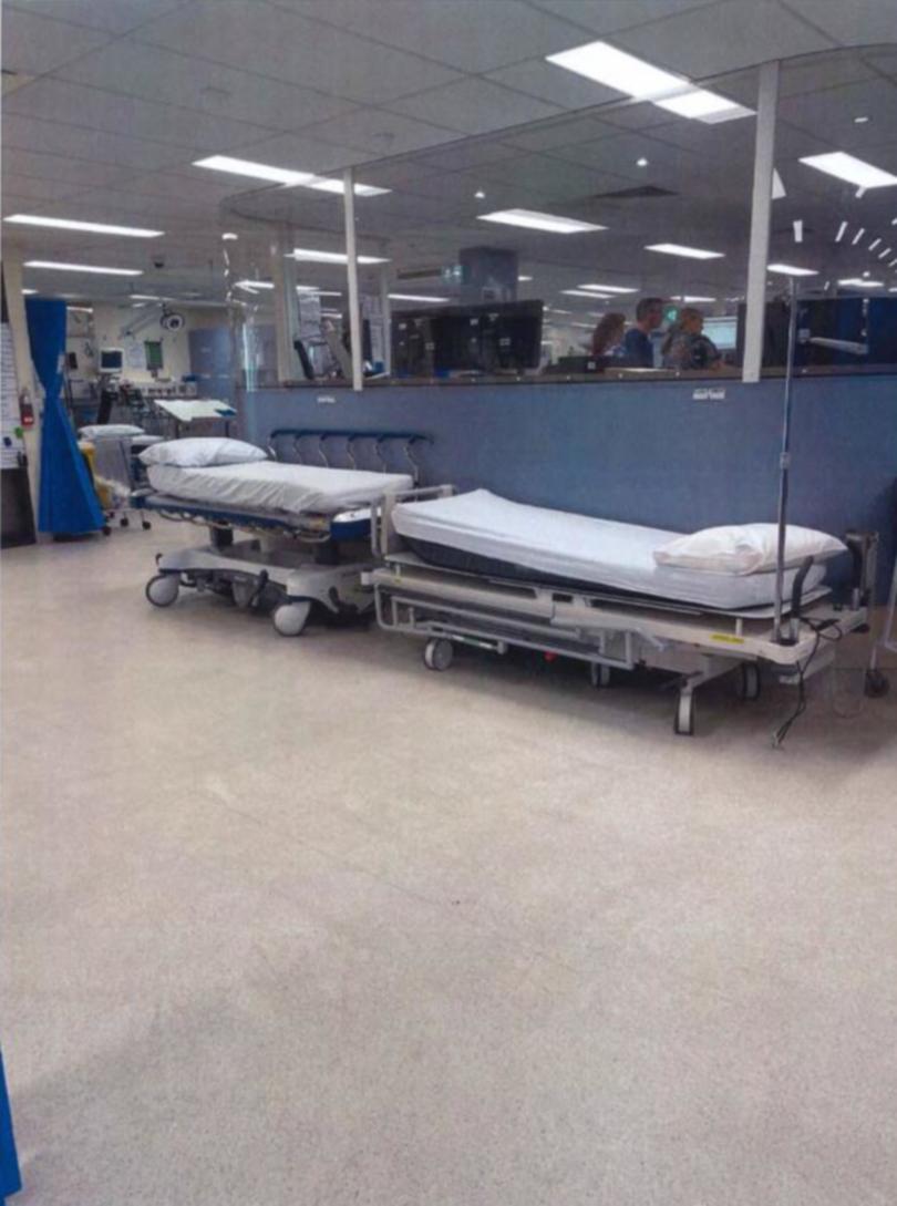 The “flight deck” area of the Peel Health Campus ED, where Devan waited for more than 12 hours on January 13 last year.