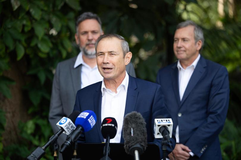 Premier Roger Cook speaks to media during the Perth Zoo Primate Crossing Announcement on May 20, 2024. Matt Jelonek
