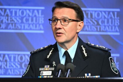 AFP Commissioner Reece Kershaw says 60 per cent of youth terror suspects charged with offences since July 2021