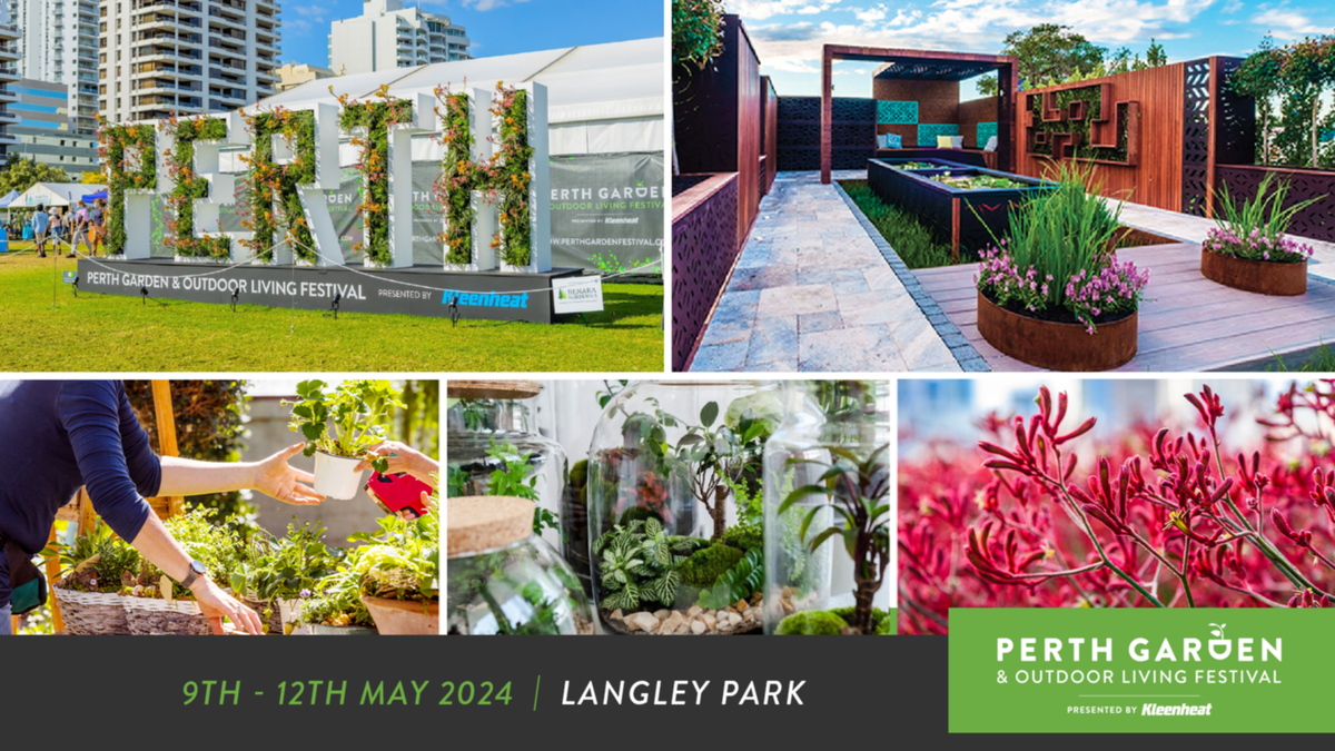 WIN 1 of 25 double passes to attend the Perth Garden & Outdoor Living Festival