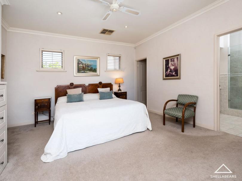 One of the bedrooms in the Cottesloe home.