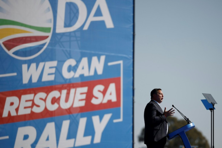 The centre-right Democratic Alliance (DA) is South Africa's main opposition party, but leader John Steenhuisen will need coalition partners to enter government even if the ANC vote slips