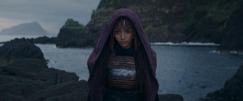 Mae (Amandla Stenberg) in Lucasfilm’s The Acolyte, exclusively on Disney Plus.