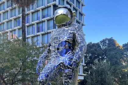 City of Perth council accepts US artist Brendan Murphy’s gift of $1.5m astronaut Boonji Spaceman sculpture