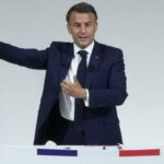 France's Macron asks rivals to unite against far right