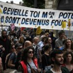 Feminist demonstrators marched against the far right in Paris
