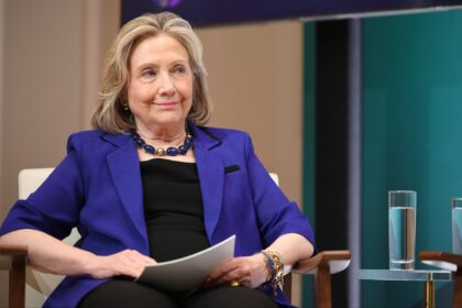 Hillary Rodham Clinton appears on stage during Vital Voices 3rd Annual Global Festival on May 30, 2024 in Washington, DC.