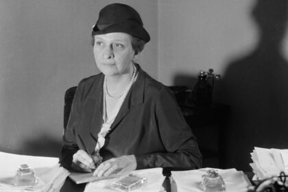 Frances Perkins in 1933, just before becoming Secretary of Labor for Franklin D. Roosevelt.