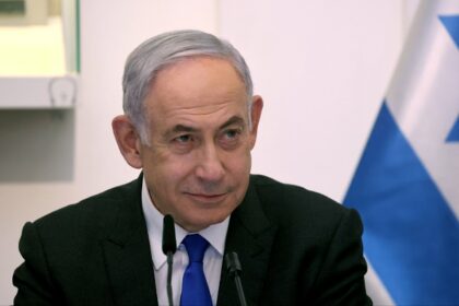 Israeli Prime Minister Benjamin Netanyahu attends a Cabinet meeting at the Bible Lands Museum in Jerusalem on June 5, 2024.