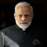 India's Prime Minister Narendra Modi, seen in 10 Downing Street in London in 2018