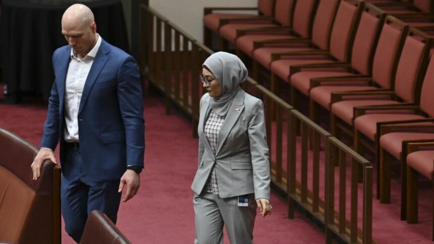 Prime Minister Anthony Albanese won’t expel Senator Fatima Payman for crossing floor over Palestine