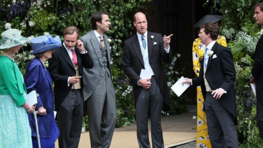 Prince William usher at Duke's society wedding