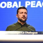 'The inaugural peace summit could become a format that would bring closer a just end to this war,' says Zelensky