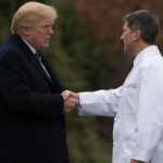 Trump shakes doctor
