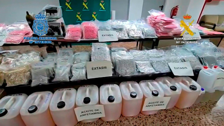 A huge haul of meth seized by Spanish police in 2021