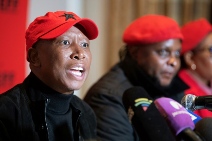 Left-wing radical Julius Malema said his Economic Freedom Fighters (EFF) would not join any ANC-led coalition that included the free market Democratic Alliance (DA) party