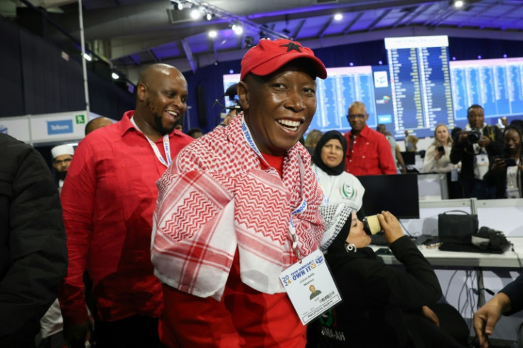 Leftist firebrand Julius Malema's Economic Freedom Fighters (EFF) won less than 10 percent of the vote, but are ready to negotiate with the ruling ANC on forming a coalition government