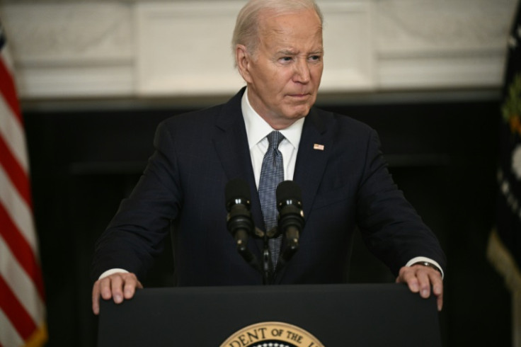 US President Joe Biden speaks about the situation in the Middle East, at the White House on May 31, 2024