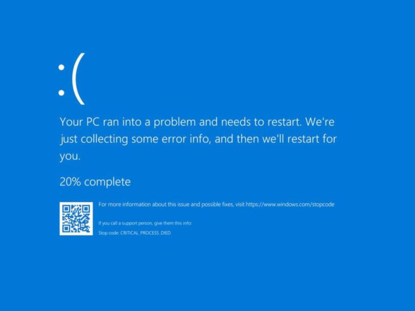 This well-known image popped up on the screens of people across the globe and has been labeled the ‘blue screen of death’. 