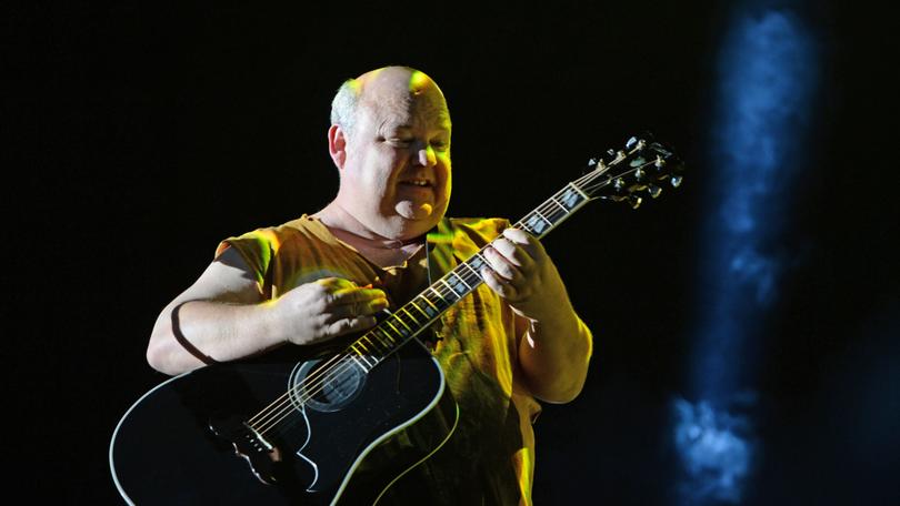 Hollywood star Jack Black brings his parody rock act Tenacious D to Perth for the Perth International Comedy Festival (The West is presenting it). Pictured is guitarist Kyle Gass.
Pic: Ian Munro
The West Australian
15/05/2013