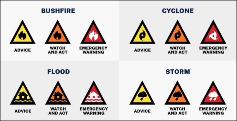 New warning icons for emergencies in WA