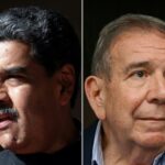 Nicolas Maduro (L) will be seeking a third term in office, challenged by  opposition presidential candidate Edmundo Gonzalez Urrutia (R)