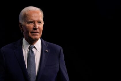 US President Joe Biden leaves the podium after speaking during the 115th National Association for the Advancement of Colored People (NAACP) National Convention in in Las Vegas, Nevada, on July 16, 2024.