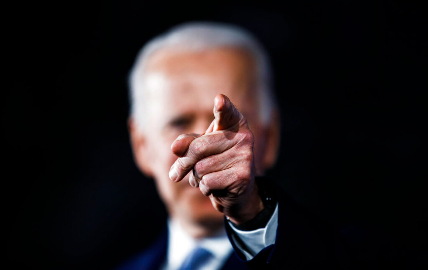 Democratic presidential candidate former vice president Joe Biden speaks at a primary night election rally in Columbia, South Carolina, Saturday, February 29, 2020.