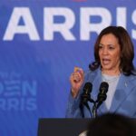 Vice President Kamala Harris speaks during a campaign event at Resorts World Las Vegas on July 09, 2024 in Las Vegas, Nevada.
