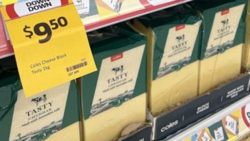 Coles slashes price of 1kg block of cheese to help Aussies as the cost of living rises