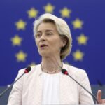 EU's von der Leyen vows defence push in re-election bid