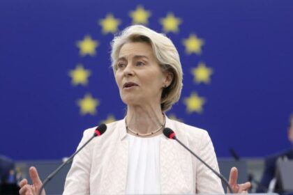 EU's von der Leyen vows defence push in re-election bid