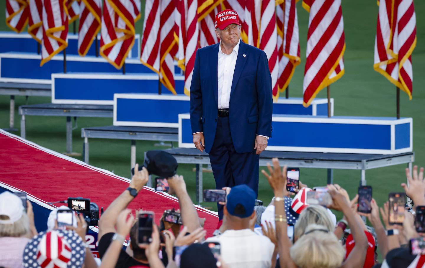 Donald Trump Campaigns In Florida