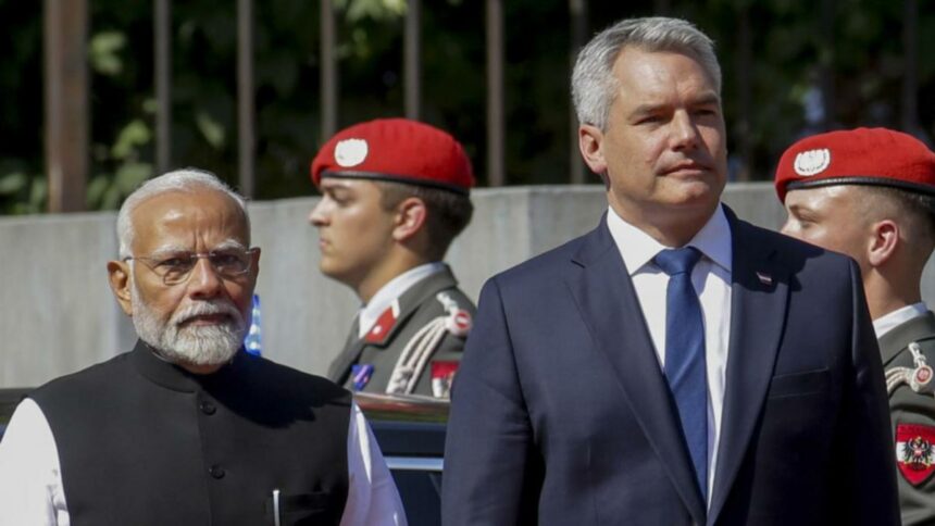 India's Modi discusses the Ukraine war with Austria