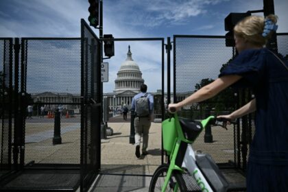 US authorities have stepped up security in the capital Washington ahead of Netanyahu's address