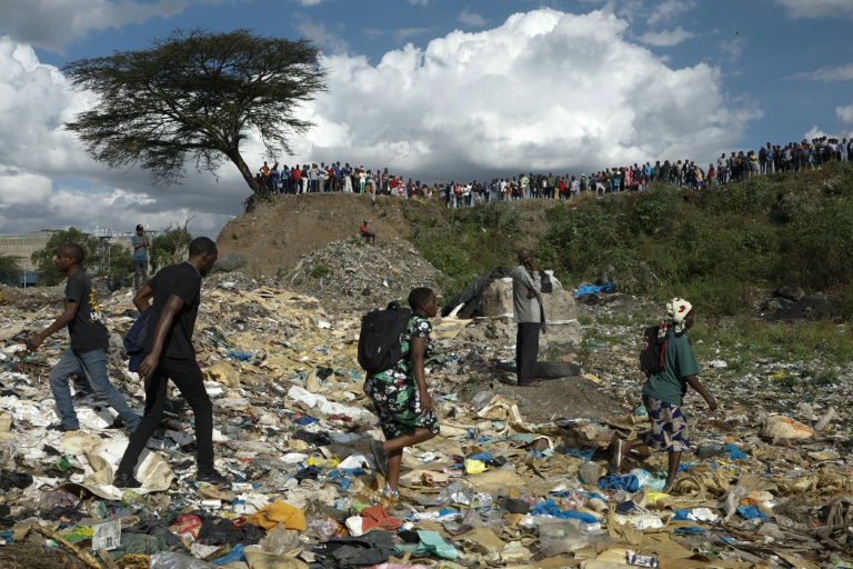 The bodies were pulled from rubbish-strewn water in an abandoned quarry in Mukuru