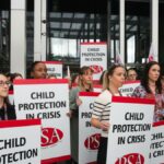 NSW child protection workers strike as system reaches crisis point