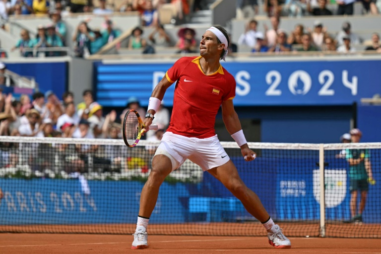Rafael Nadal came through a testing opening round against Marton Fucsovics