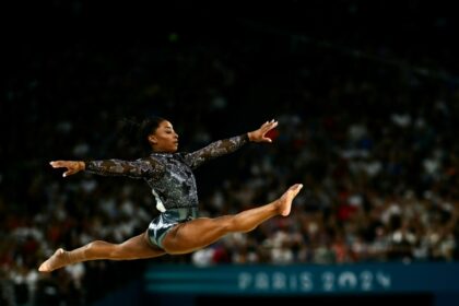 Simone Biles was close to flawless in Paris on Sunday
