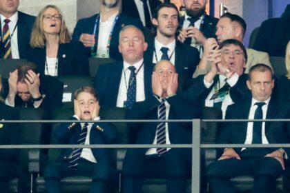 Prince George and Prince William Wore Matching Ties—And Matching Looks of Terror—During the Nail Biter Euro Cup Final