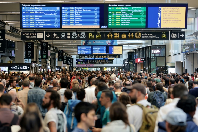 Some 800,000 passengers were affected by the attacks on France's high-speed train network