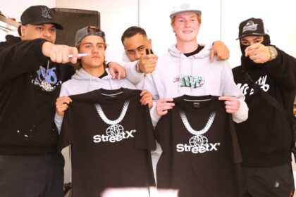 Sydney rappers Onefour meet fans at StreetX with t-shirt giveaway ahead of Metropolis Fremantle gig