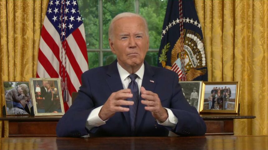 US President Joe Biden uses Oval Office address to explain his decision to drop out of the presidential race