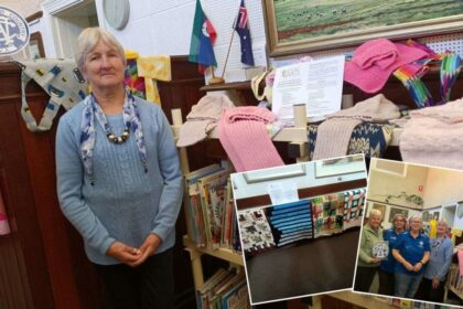 Wagin CWA support Comfort Quilts for Cancer Charity with quilt display at Wagin Library and Gallery