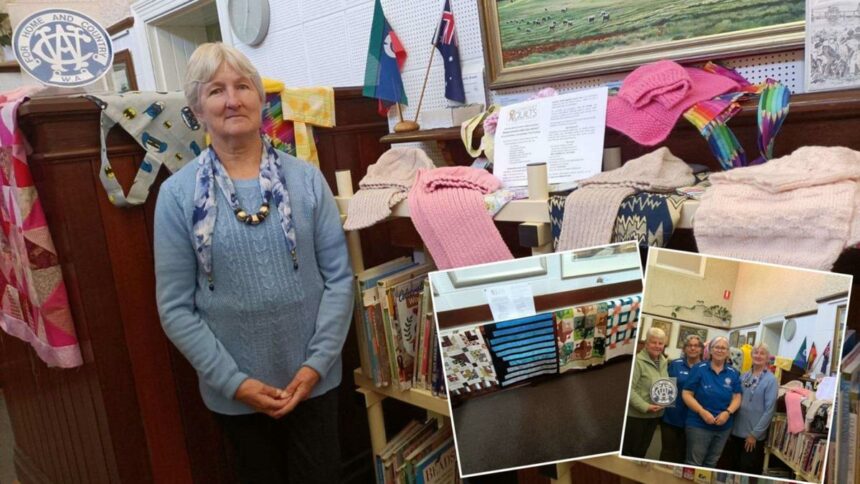 Wagin CWA support Comfort Quilts for Cancer Charity with quilt display at Wagin Library and Gallery