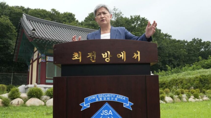 Wong tours DMZ, condemns North Korean missiles