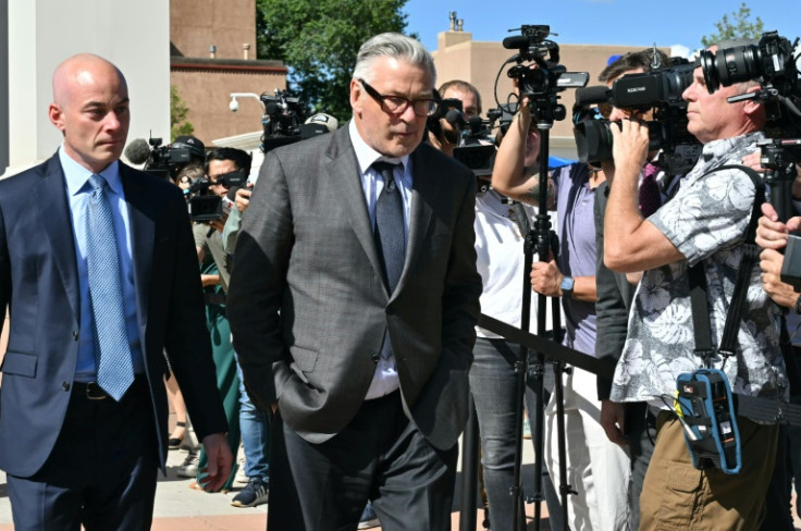 Alec Baldwin attended court in Santa Fe for the selection of a jury who will decide if he should go to jail over the death of 'Rust' cinematographer Halyna Hutchins