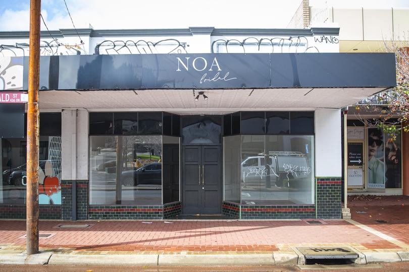 NOA Bridal, a Perth bridal shop, has announced the store's sudden closure due to bankruptcy.